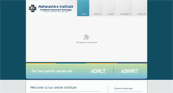 Desktop Screenshot of maharashtrainstitute.com