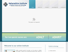 Tablet Screenshot of maharashtrainstitute.com